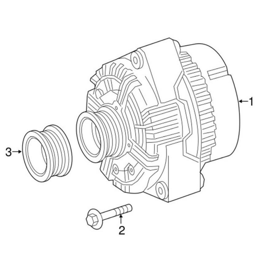 Mercedes Alternator Pulley 6261500060